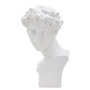 Voir la diapositive 1 : Paris Prix Statuette Tête Déco  Jeune Homme  30cm Blanc