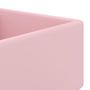 Voir la diapositive 4 : VIDAXL Lavabo carre de luxe a trop-plein Rose mat 41x41 cm Ceramique