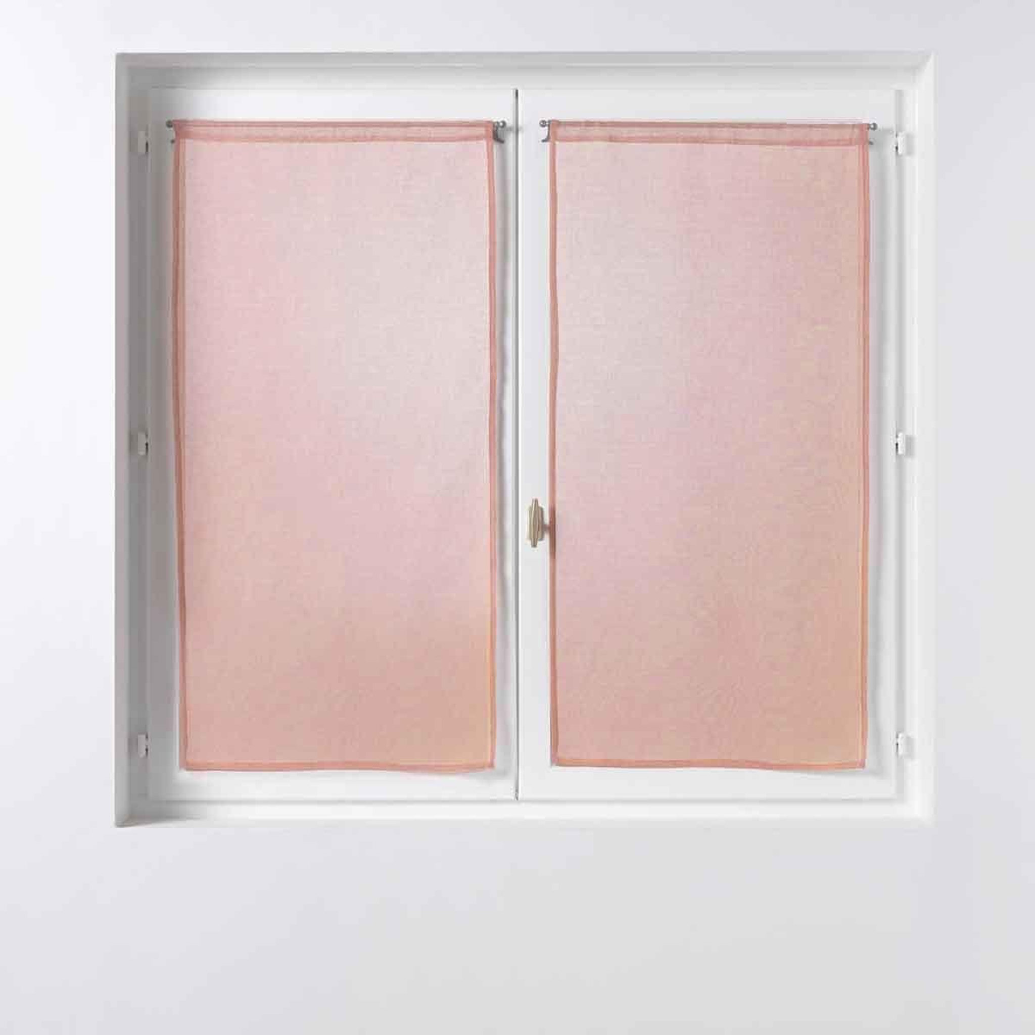 Douceur d'Intérieur Paire de voilages  sandra  60x90cm rose