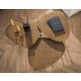Voir la diapositive 2 : LISA DESIGN Kahoni - lot de 3 tables basses gigognes - doré et noir - 54 cm
