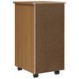Voir la diapositive 6 : VIDAXL Armoire roulante avec tiroirs MOSS bois de pin marron miel