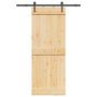 Voir la diapositive 1 : VIDAXL Porte coulissante et kit de quincaillerie 80x210 cm pin massif
