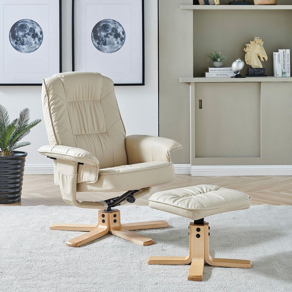 Fauteuil Relax CHARLY Beige