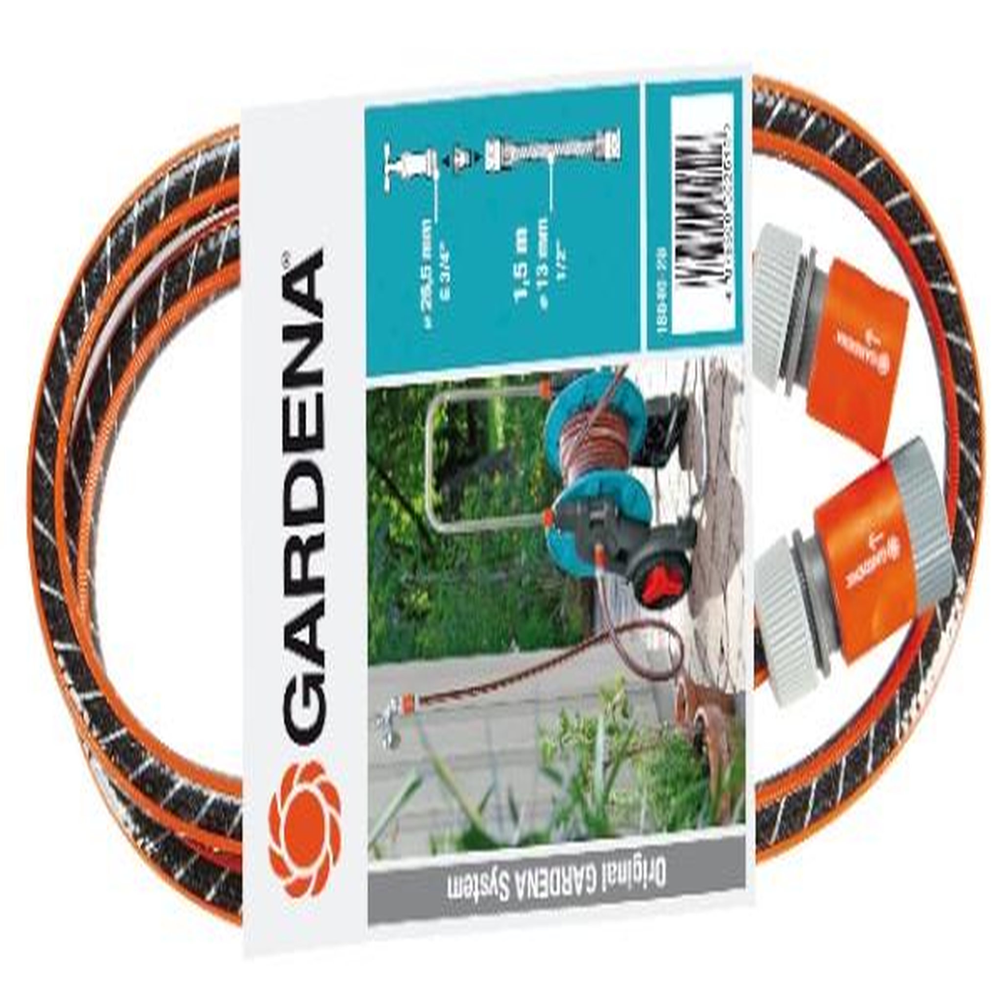 Gardena Kit de branchement d'arrosage : Tuyau Flex 1,5m + raccords