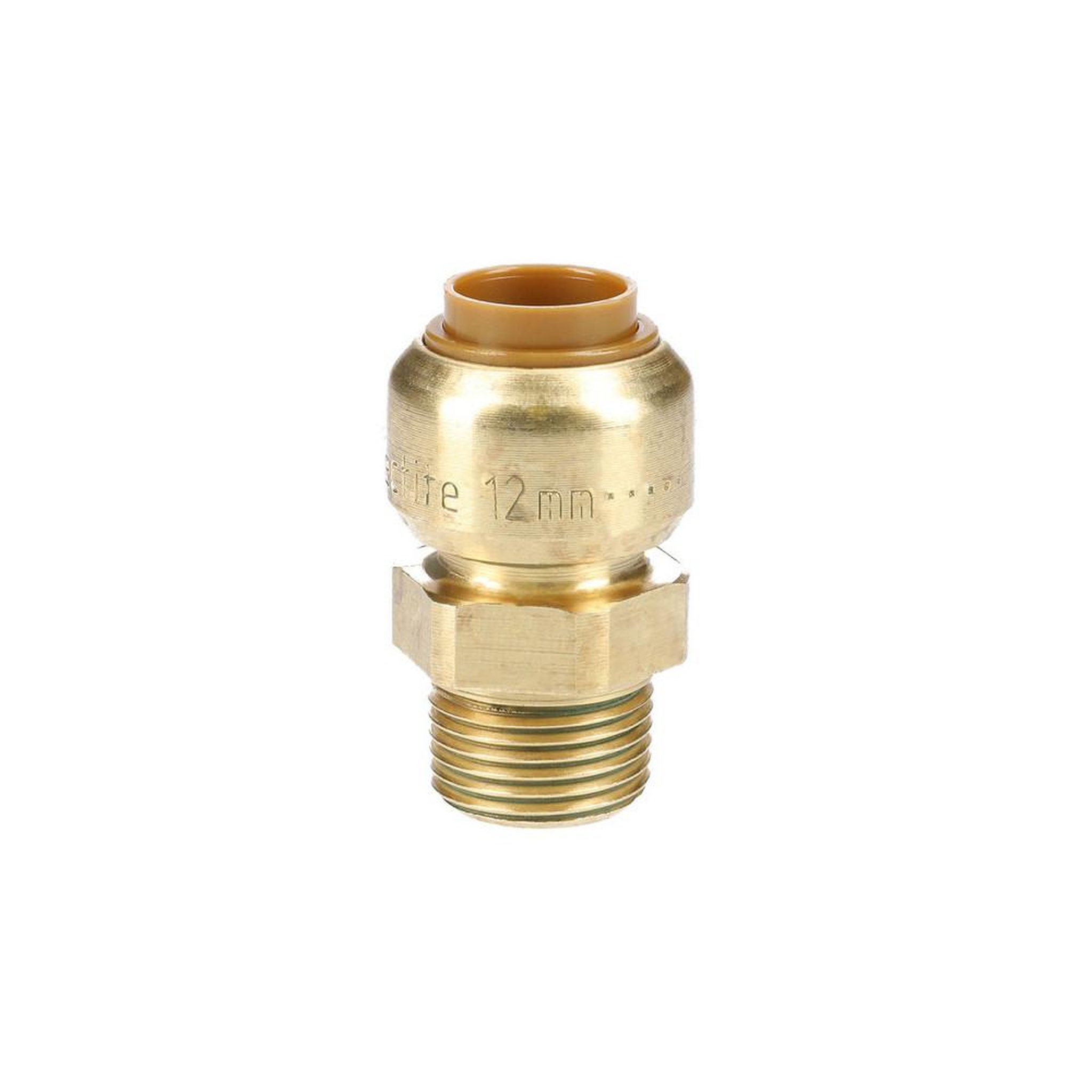 AALBERTS IPS Raccord cannelé fileté femelle Tectite D16 M1 en laiton, connexion à vis MF