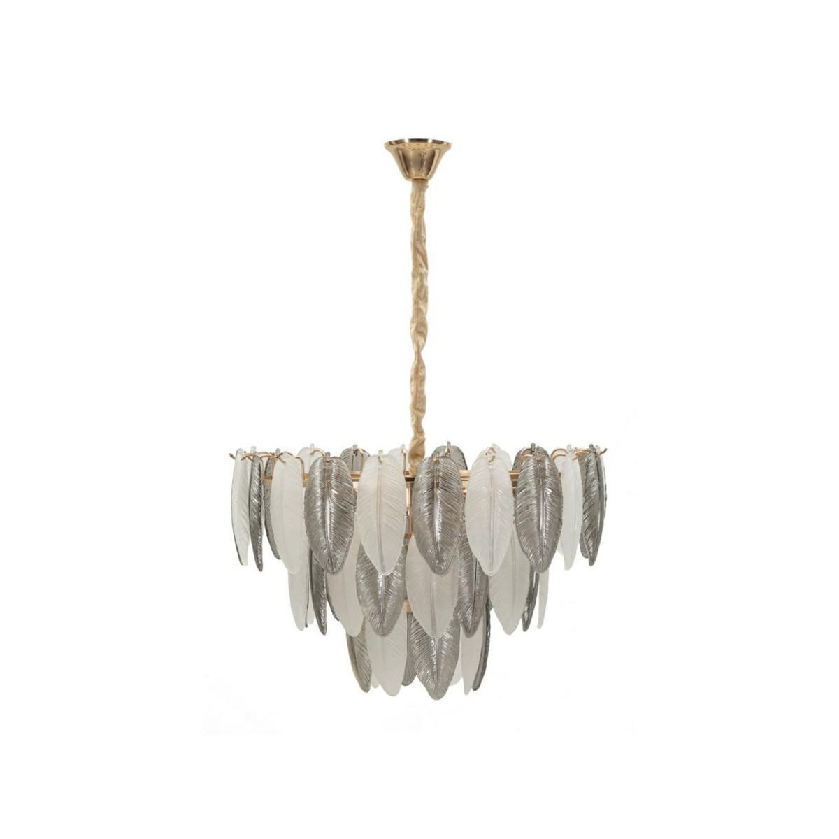Paris Prix Lustre en Verre  Leafy  60cm Multicolore