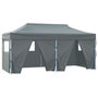 Voir la diapositive 2 : VIDAXL Tente de reception pliable avec 4 parois 3x6 m Acier Anthracite