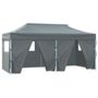 Voir la diapositive 2 : VIDAXL Tente de reception pliable avec 4 parois 3x6 m Acier Anthracite