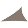 VIDAXL Voile de parasol Tissu Oxford triangulaire 4x5x6,4 m Taupe