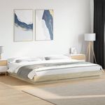 VIDAXL Cadre de lit sans matelas chene sonoma 180x200 cm