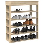VIDAXL Étagère à chaussures chêne sonoma 80x30x98 cm bois d ingénierie