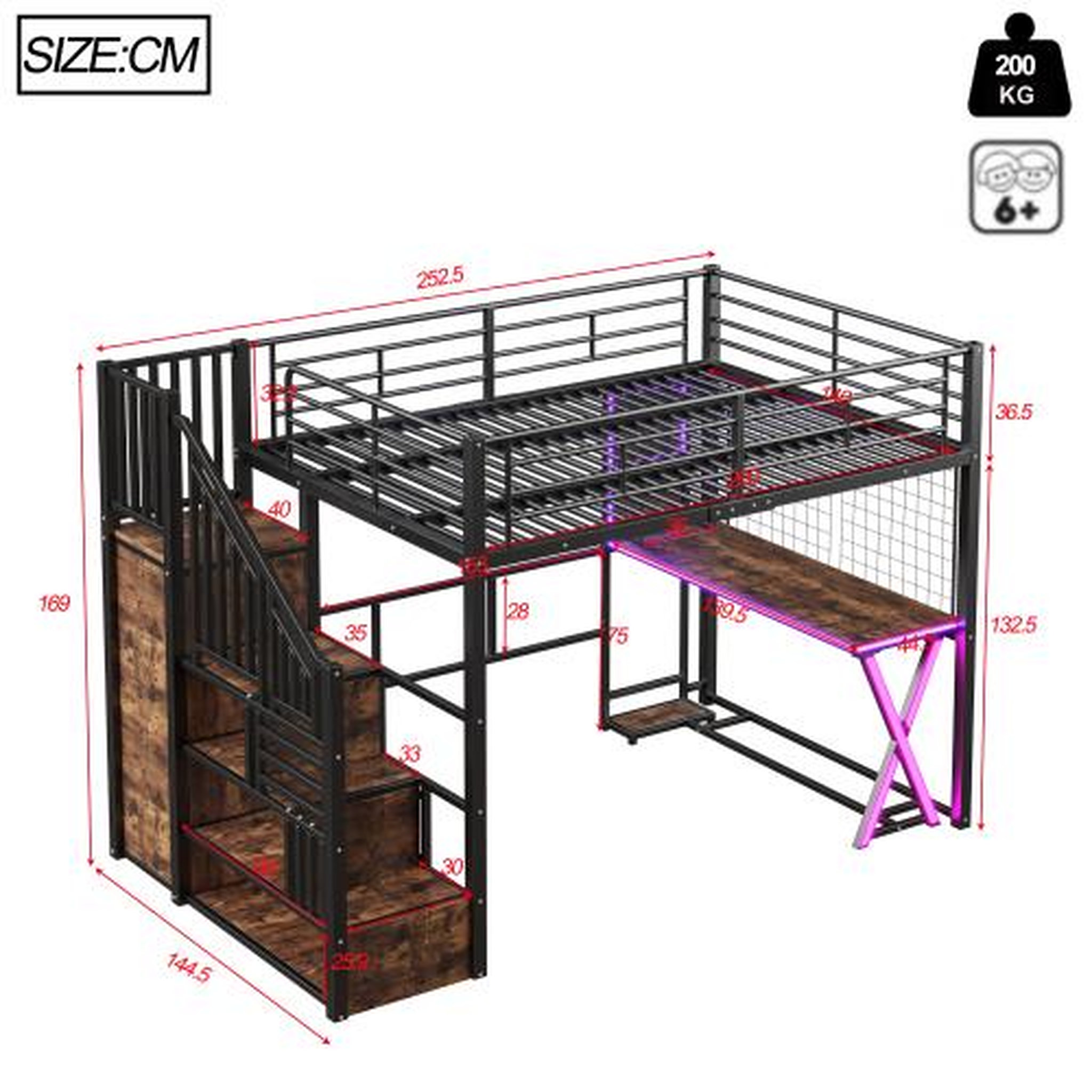 Voir la diapositive 3 : MERAX Lit mezzanine