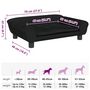 Voir la diapositive 6 : VIDAXL Lit pour chien noir 70x48x22 cm velours
