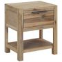 Voir la diapositive 1 : VIDAXL Table de chevet avec tiroir 40x30x48 cm Bois d'acacia solide