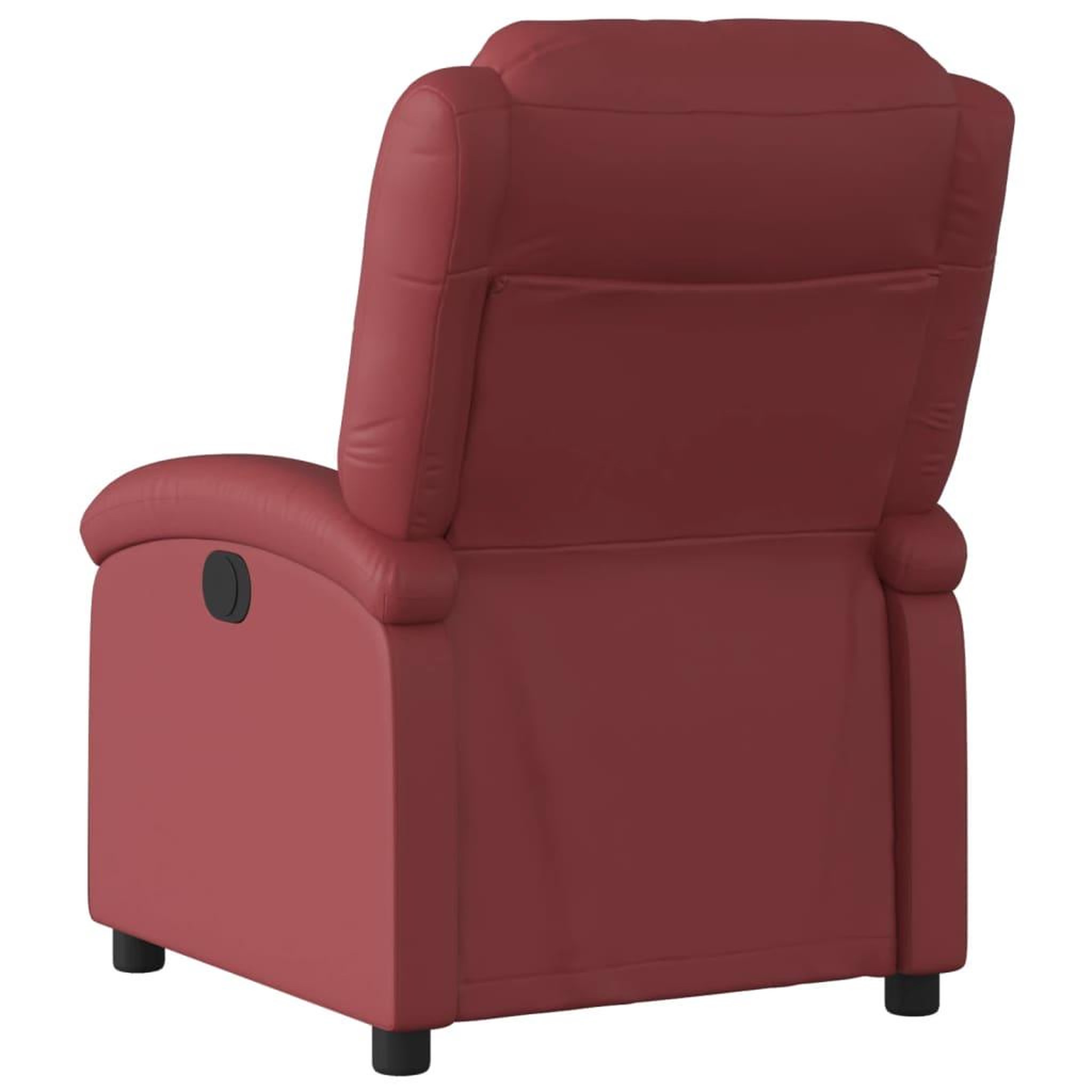 Voir la diapositive 5 : VIDAXL Fauteuil inclinable electrique Rouge bordeaux Similicuir