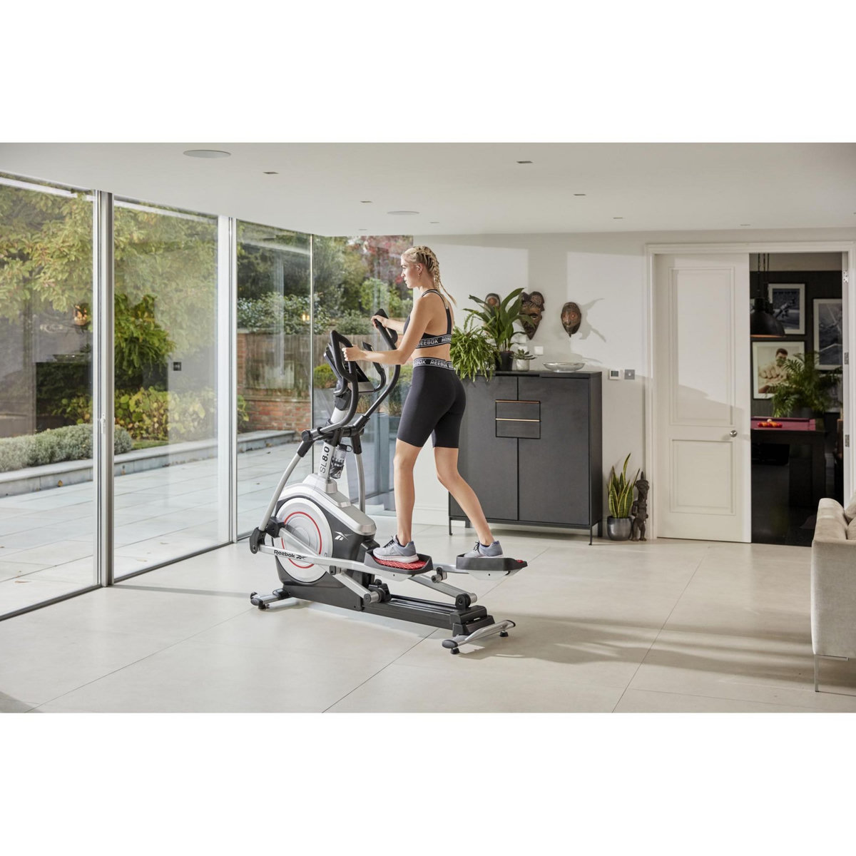 Reebok Vélo de fitness Elliptique Ergomètre - Reebok - Maison/Appartement - Modèle SL 8.0 - Roue d'inertie 9 KG - Ecran LED