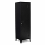 Voir la diapositive 1 : ID MARKET Armoire vestiaire ESTER porte métal noir design industriel