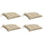 Voir la diapositive 3 : VIDAXL Coussins de palette lot de 4 beige 50x50x7 cm tissu oxford