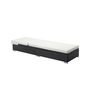 Voir la diapositive 6 : CONCEPT USINE Lot de 2 transats résine tressée noir et matelas blanc SUNNY