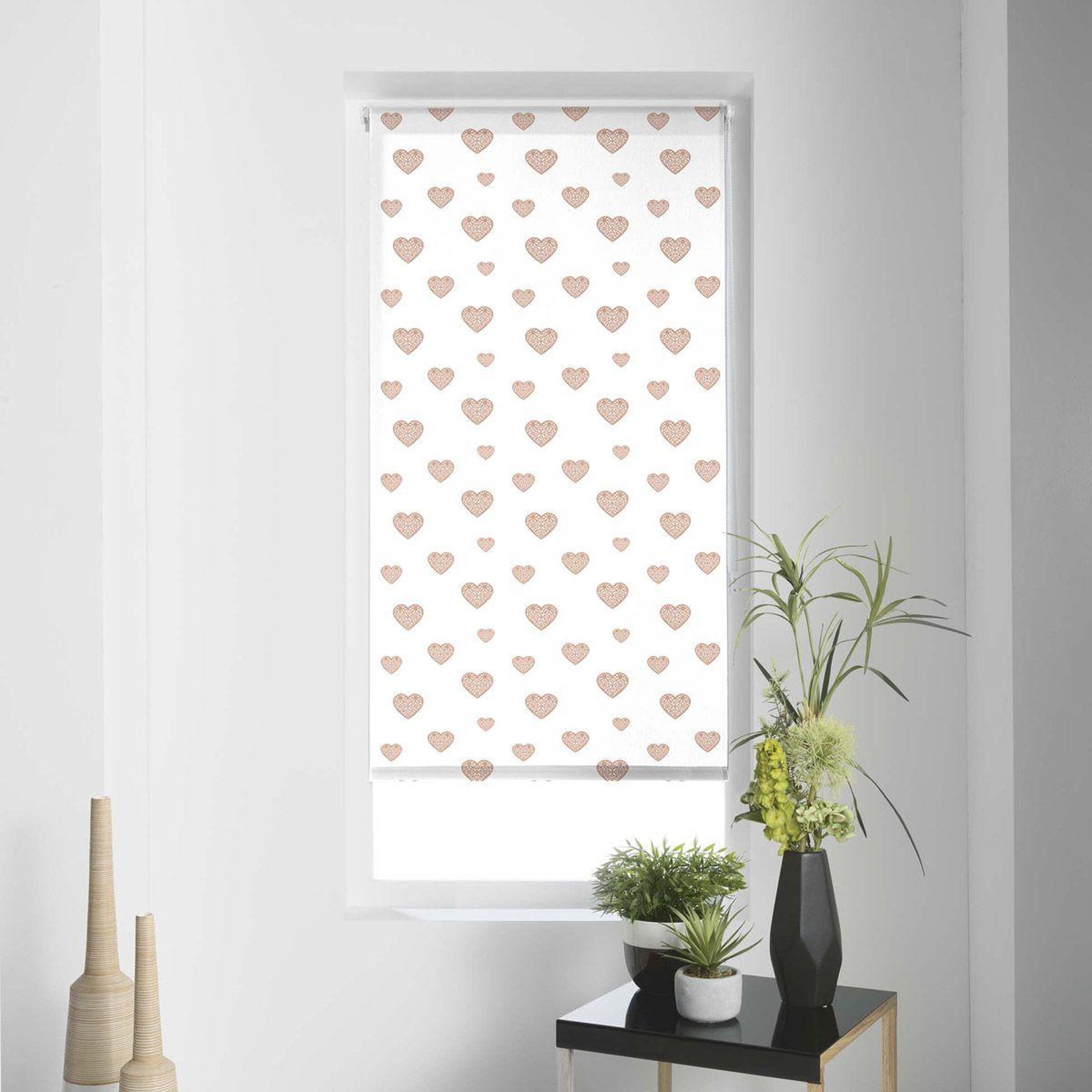 Douceur d'Intérieur Store enrouleur tamisant  piccolino  120x180cm or & rose