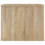 Voir la diapositive 5 : VIDAXL Table basse chene sonoma 80x50,5x41,5 cm bois d'ingenierie