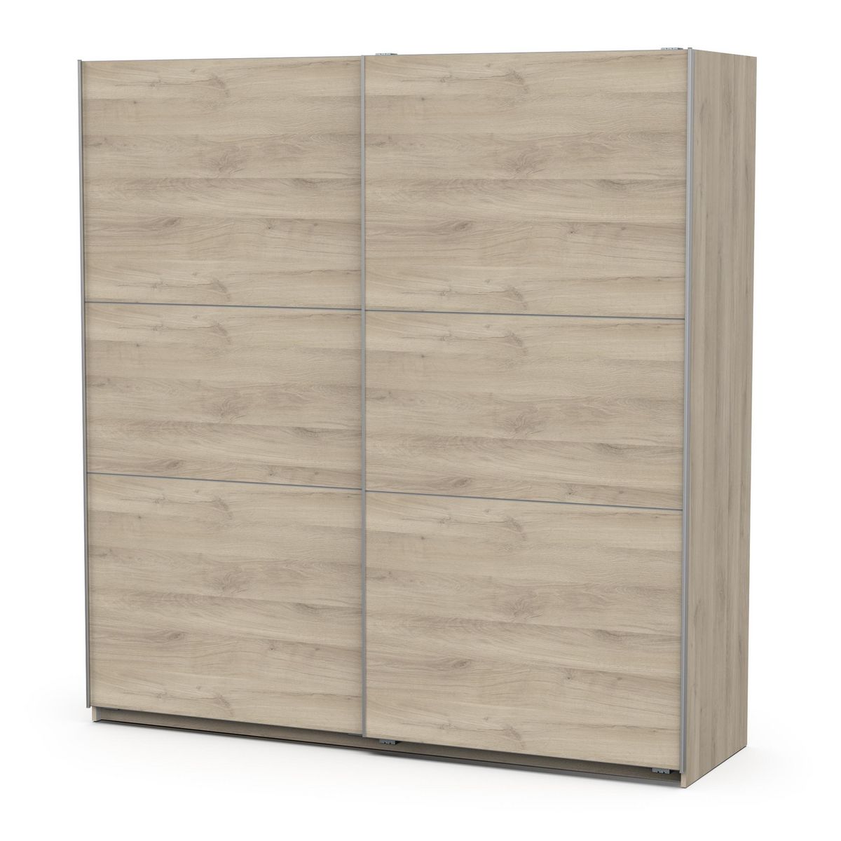 Armoire 2 portes coulissantes L200 cm THIBAULT