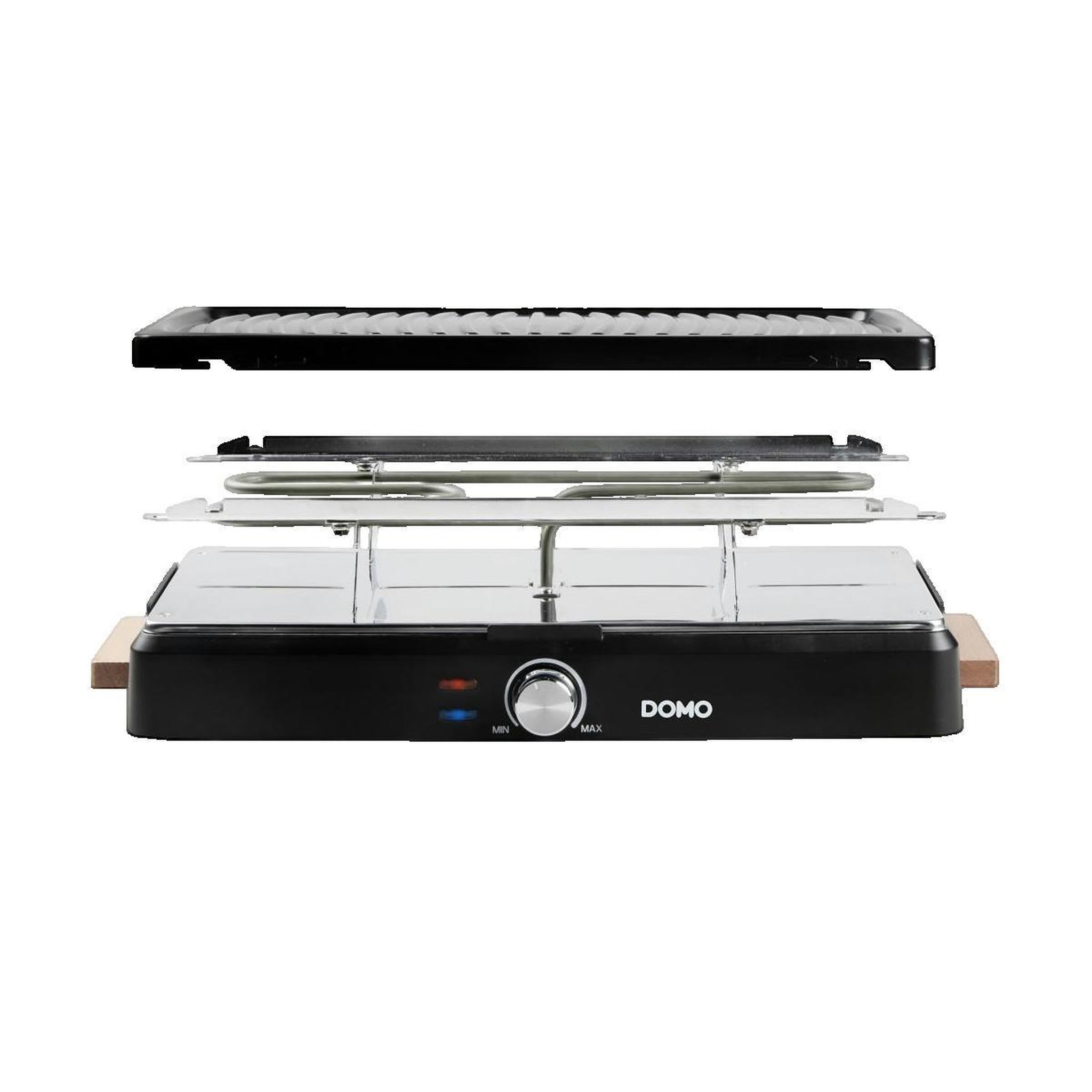 Voir la diapositive 2 : Domo Appareil à raclette Domo DO9294G Noir