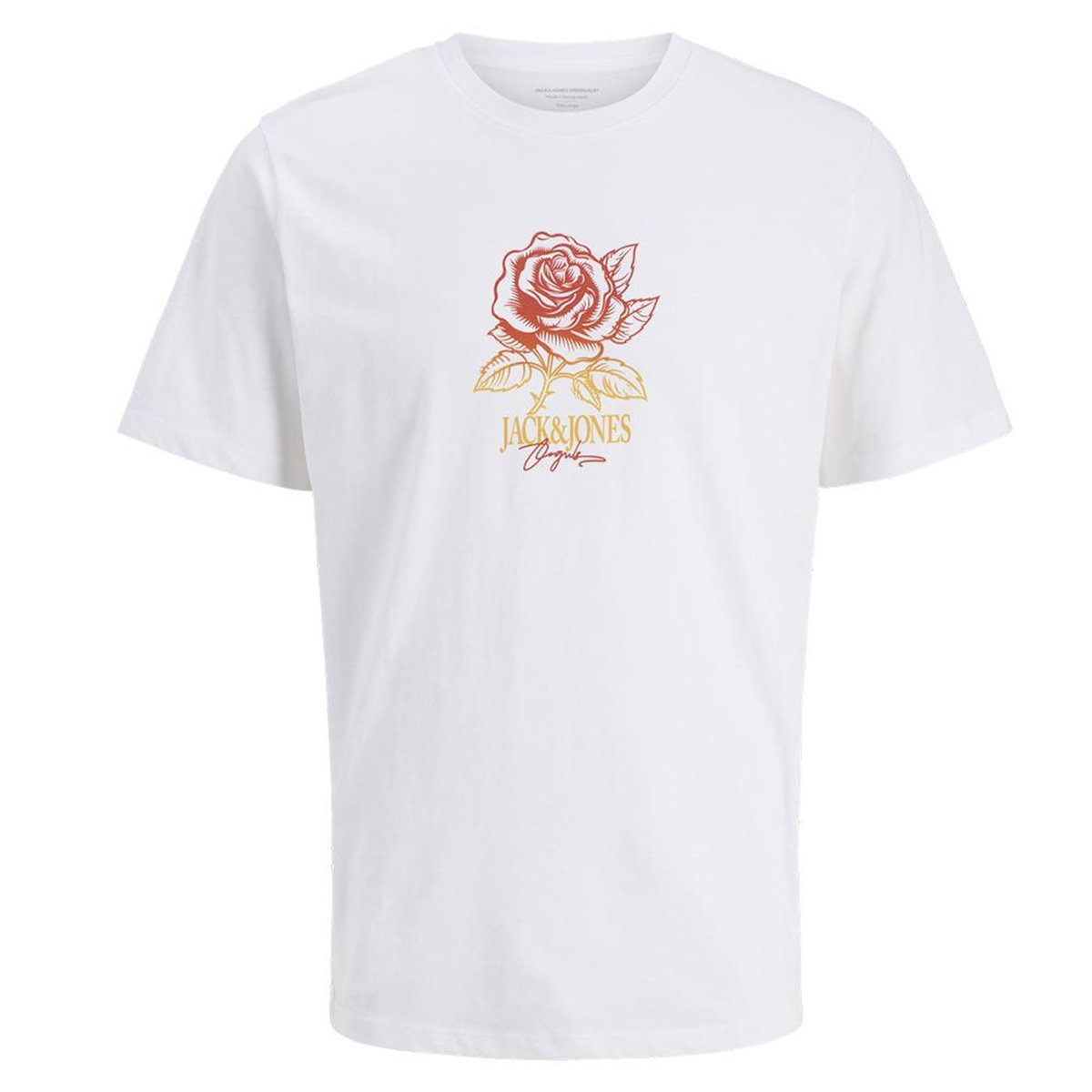 Jack & Jones T-Shirt Blanc Noir Jack & Jones Joralmeria