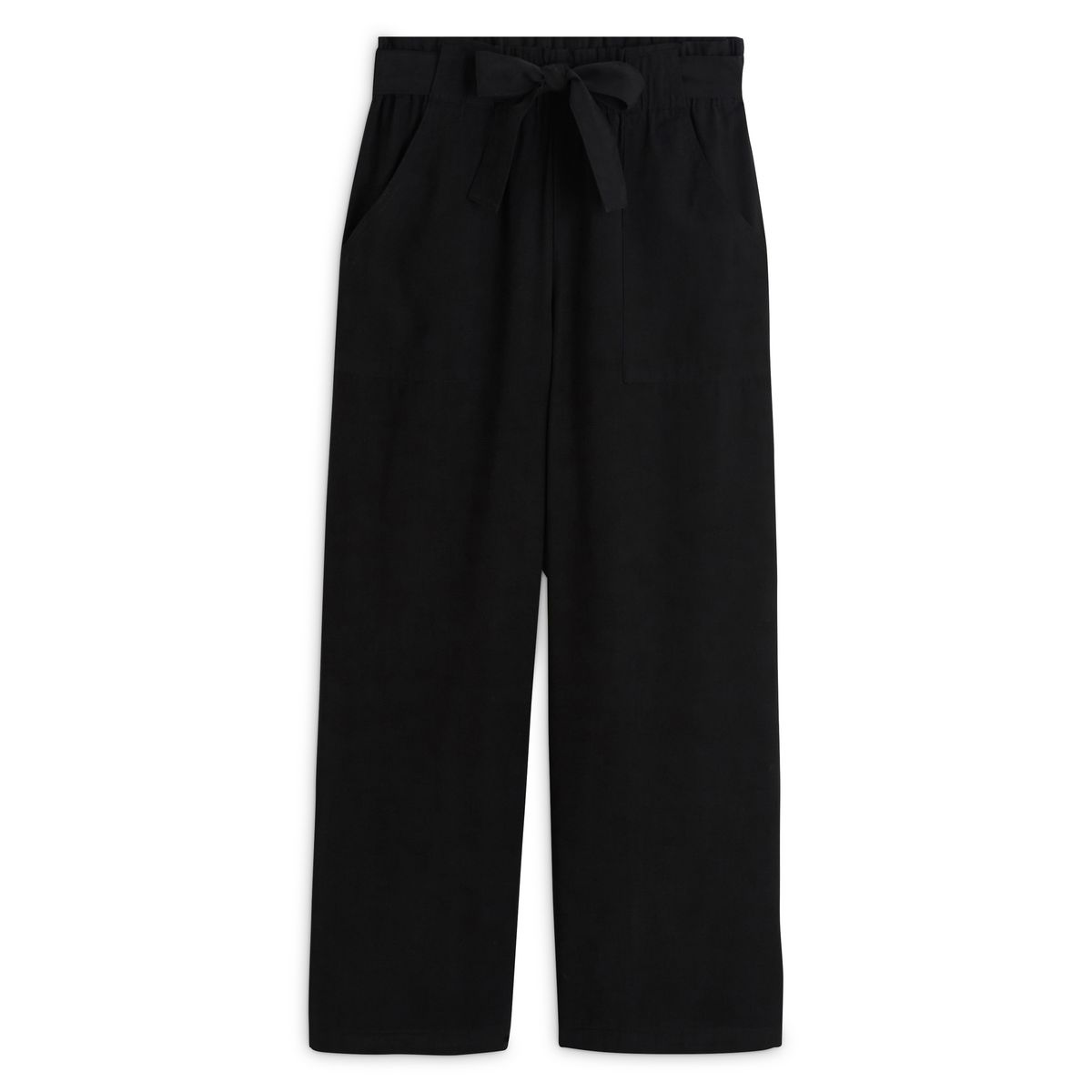 INEXTENSO Pantalon large noir femme