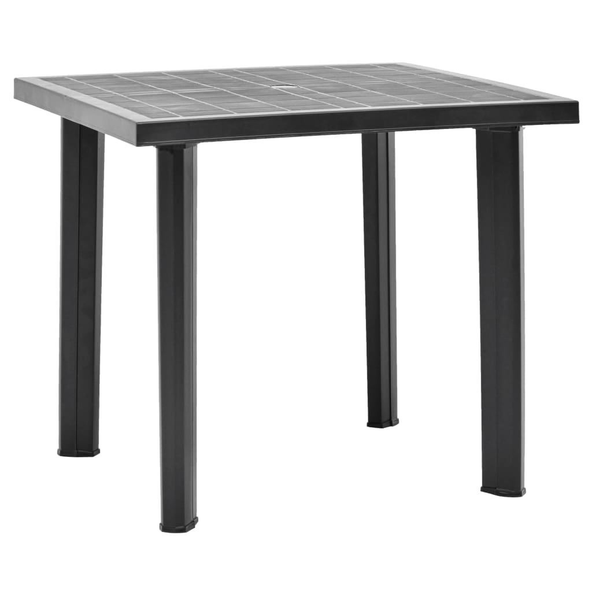 Voir la diapositive 1 : VIDAXL Table de jardin Anthracite 80x75x72 cm Plastique