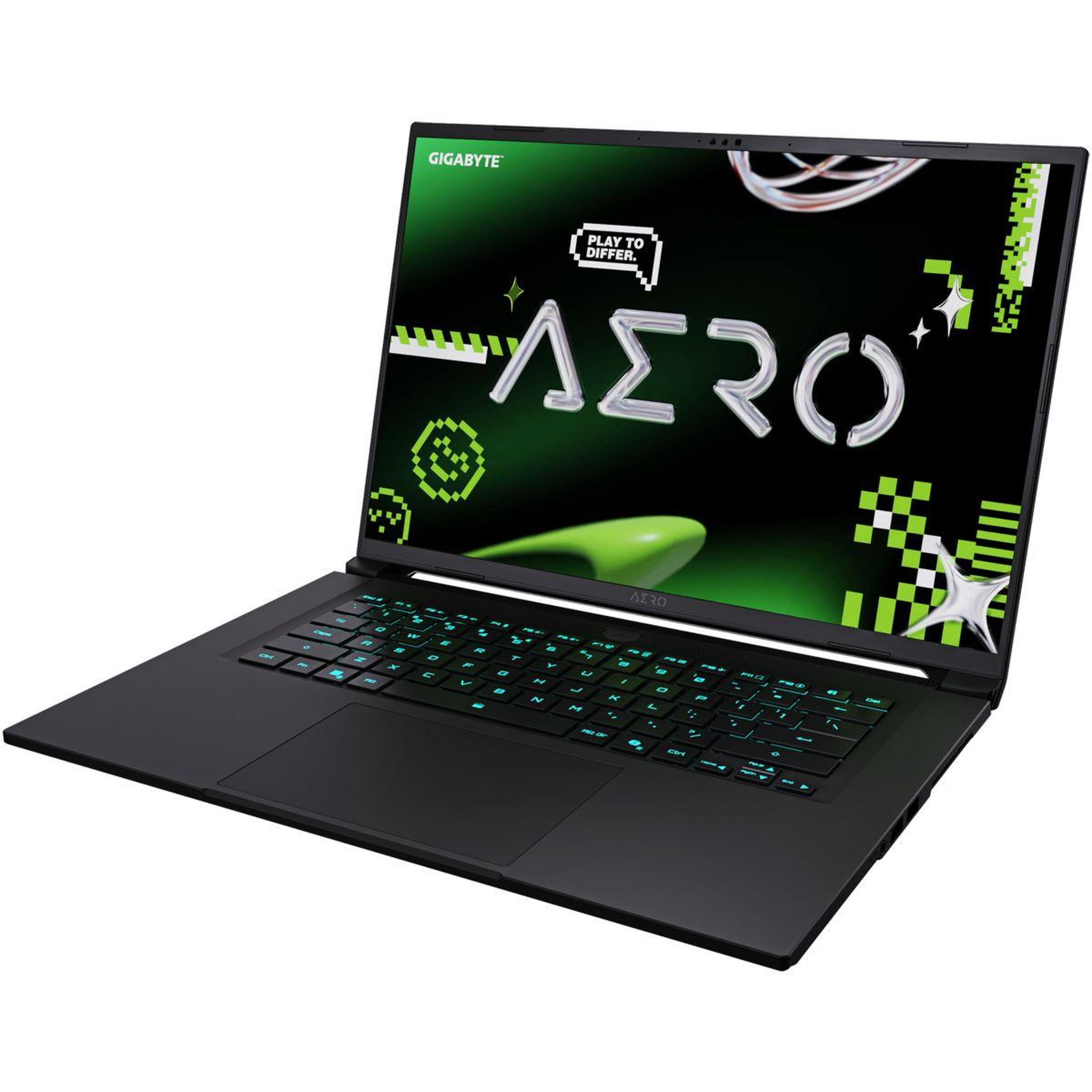 Voir la diapositive 4 : Gigabyte PC Gamer Aero X 16  WQXGA 165Hz AMD Ryzen AI 7 350 Nvidia GeForce RTX 5060 16 Go RAM DDR5 SSD 1 To