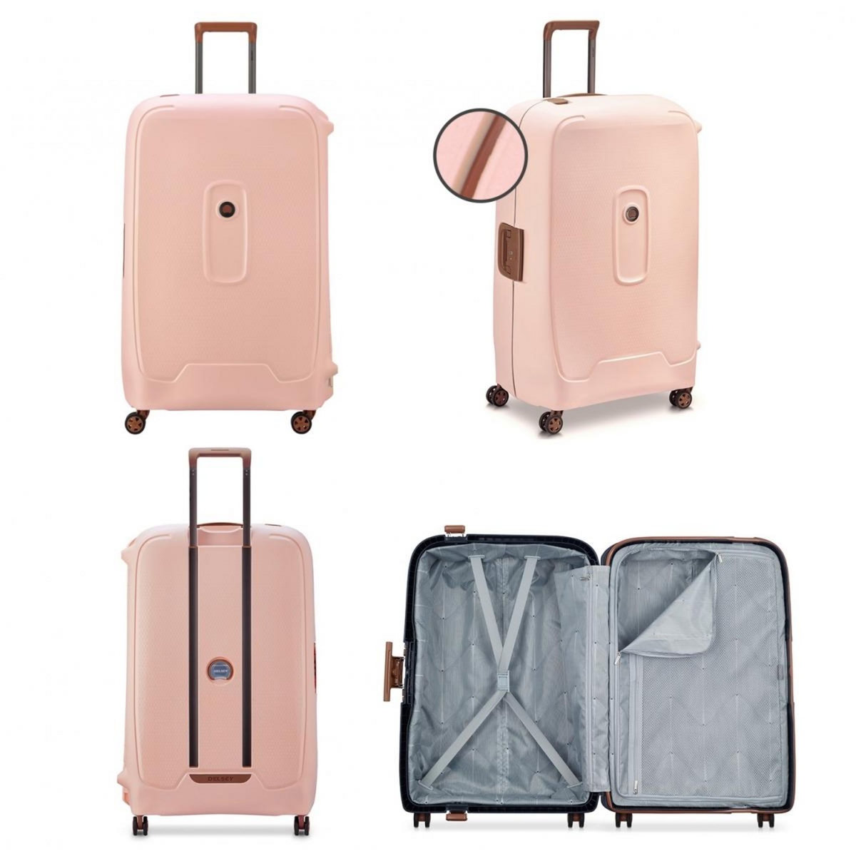 Delsey Grande valise XL rigide Moncey TSA polypropylène 82cm