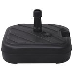 VIDAXL Socle de parasol Rempli de sable/d'eau 24 L Noir