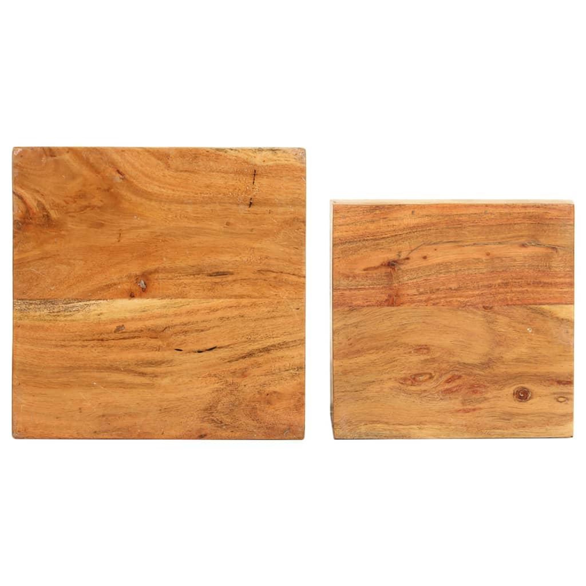 Voir la diapositive 3 : VIDAXL Supports pour plantes 2 pcs bois d'acacia massif