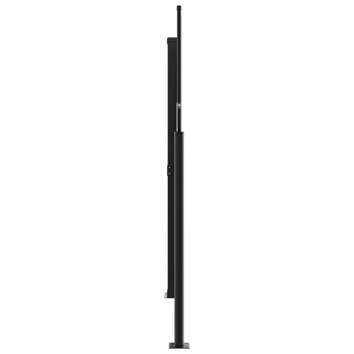 VIDAXL Auvent lateral retractable noir 160x1200 cm