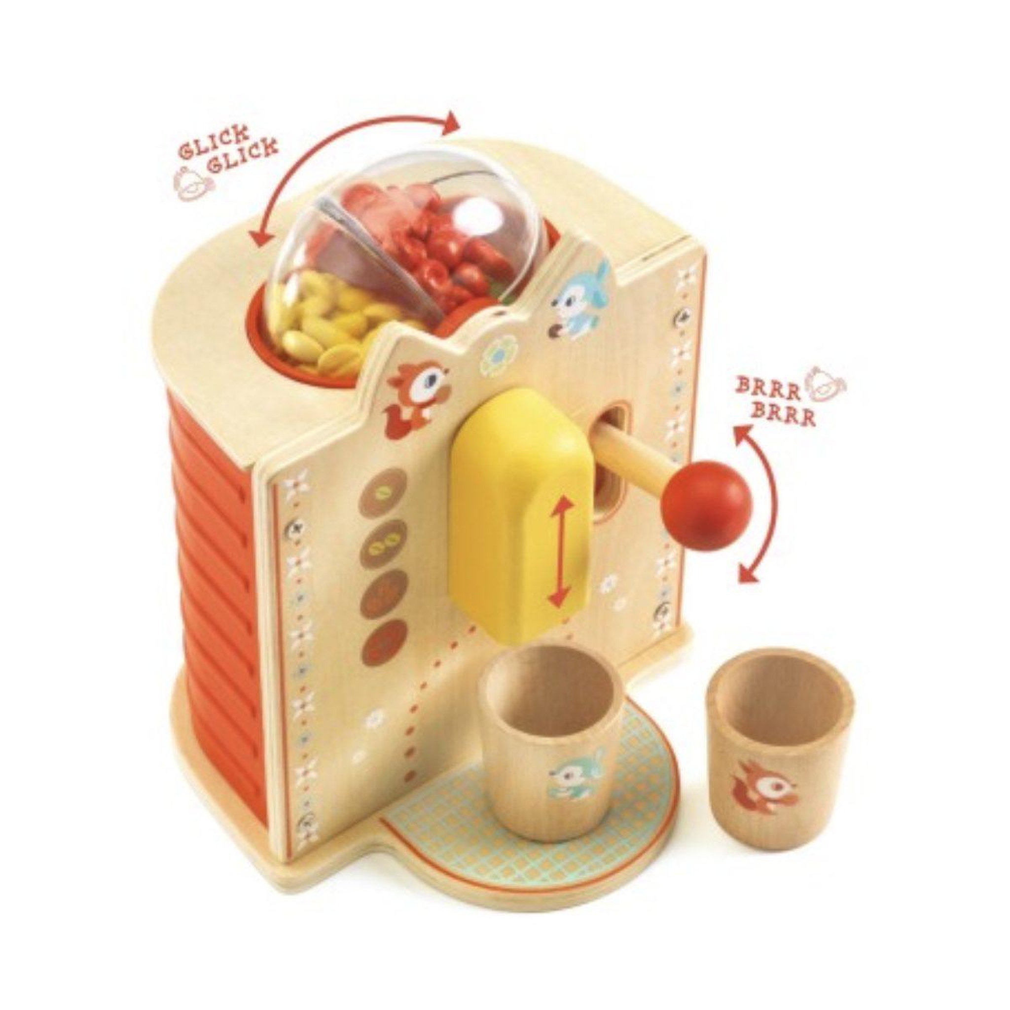 Voir la diapositive 2 : Djeco Cafetiere espresso a grains -
