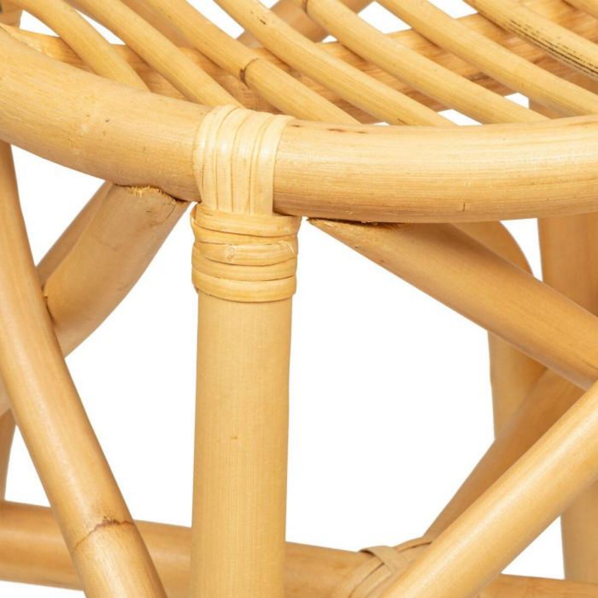 ATMOSPHERA Lot de 4 Tabourets en Rotin  Aoni  45cm Naturel