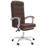 Voir la diapositive 2 : VIDAXL Fauteuil inclinable de bureau Marron Similicuir