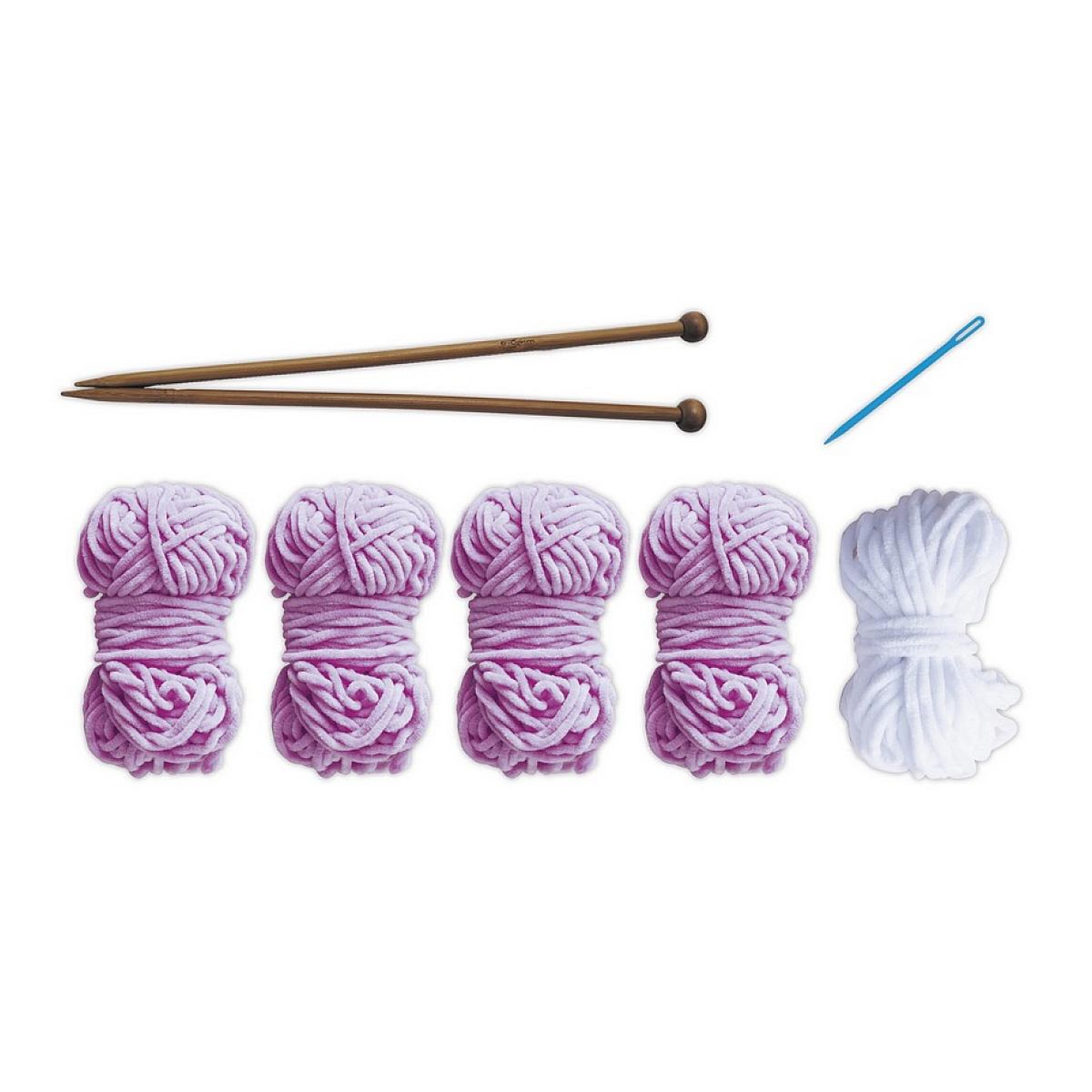 Voir la diapositive 2 : Juratoys-Janod Bonnet a Tricoter Petit Chat Violet