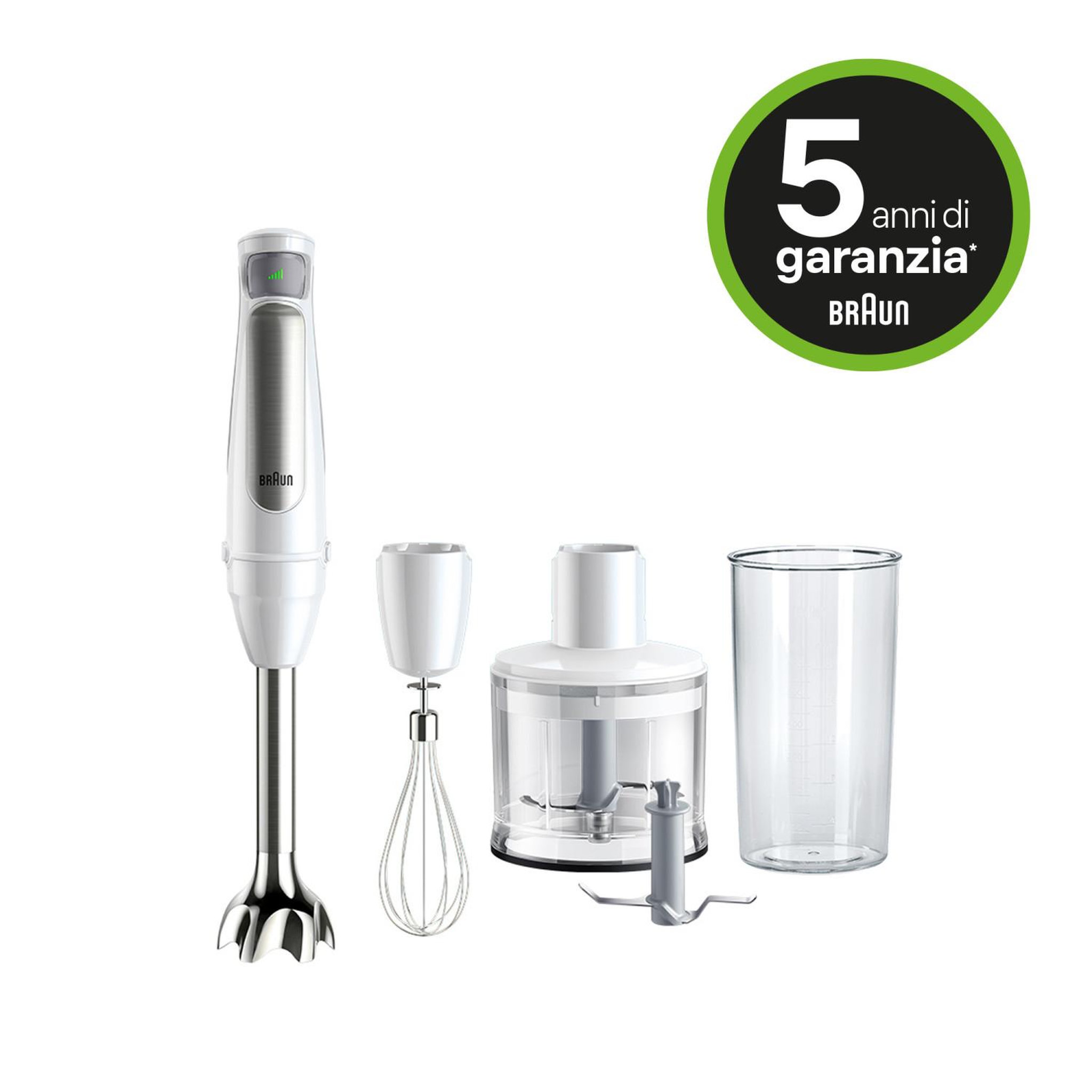 Voir la diapositive 3 : BRAUN Mixeur plongeant Braun MultiQuick 7 MQ7035IWH 1000 W 0,6 L