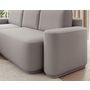 Voir la diapositive 4 : BEST MOBILIER Sam - canapé d'angle gauche 4 places convertible avec coffre en tissu