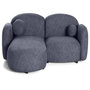 Voir la diapositive 1 : LISA DESIGN Velris - canapé d'angle gauche 3 places en tissu moucheté
