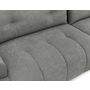 Voir la diapositive 6 : BEST MOBILIER Luzzio - canapé d'angle droit 4 places convertible avec coffre en tissu texturé