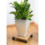 Voir la diapositive 3 : NATURE Nature Chariot a plantes carre 30x30 cm marron BPC