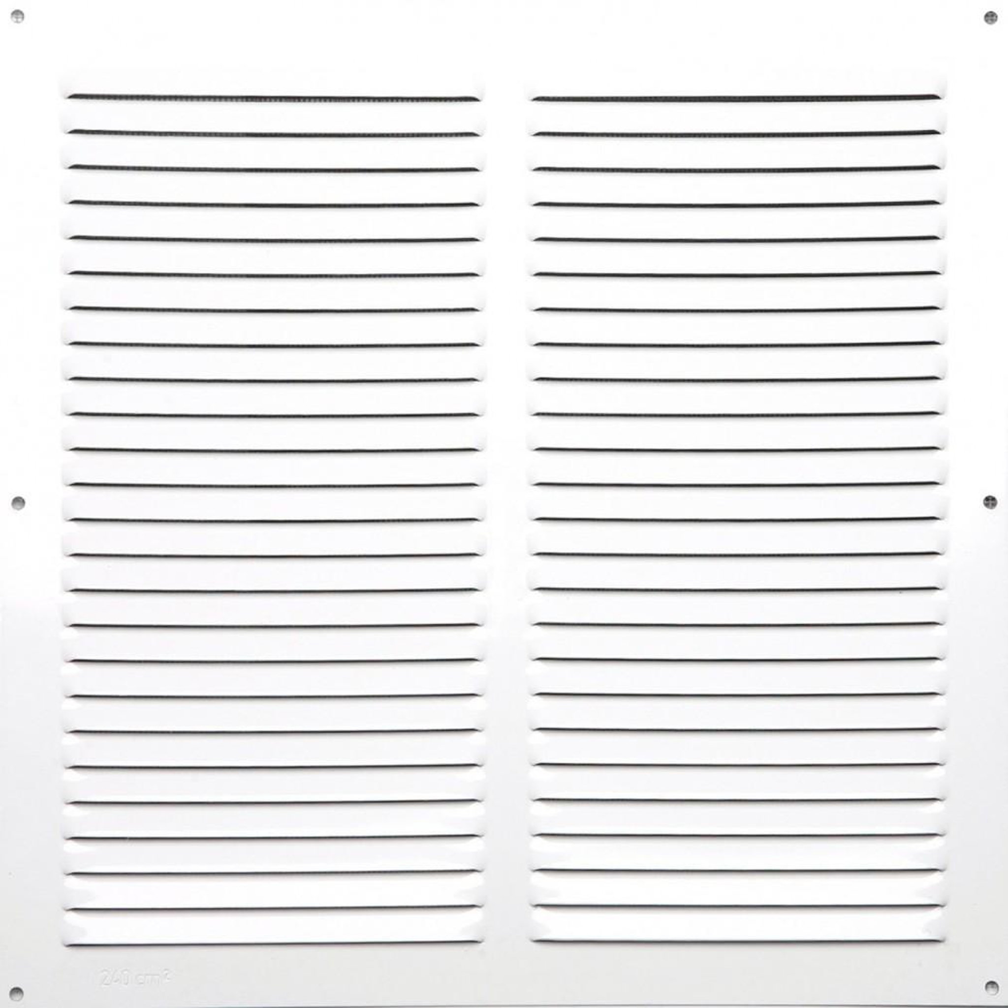 CENTRALE BRICO Grille d'aération aluminium laqué, L.30 x l.30 cm