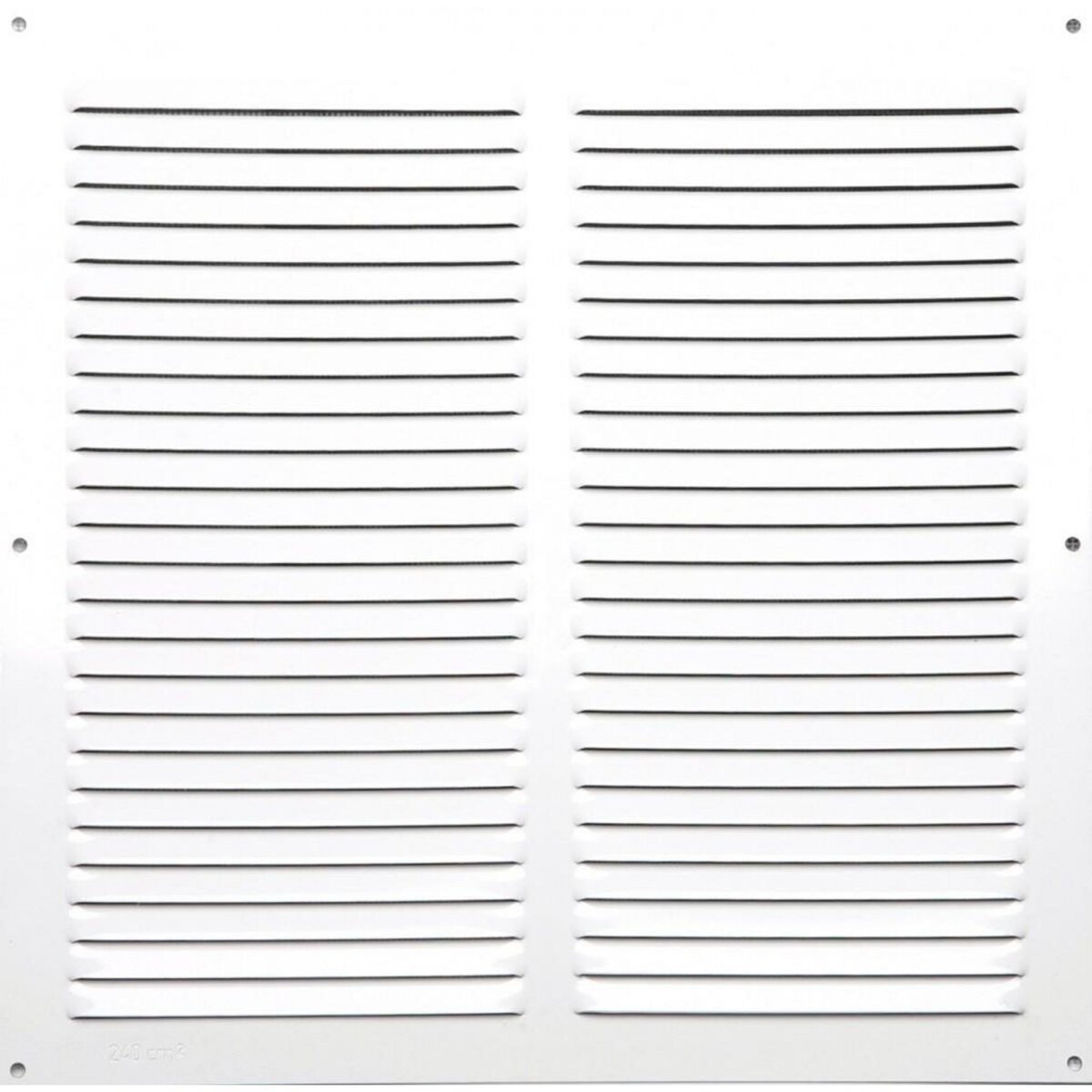 CENTRALE BRICO Grille d'aération aluminium laqué, L.30 x l.30 cm