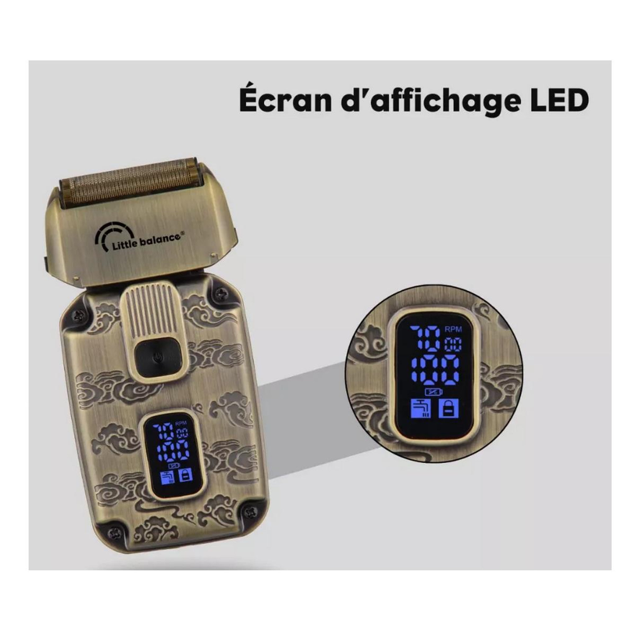 Voir la diapositive 2 : LITTLE BALANCE Rasoir électrique rechargeable - 8903