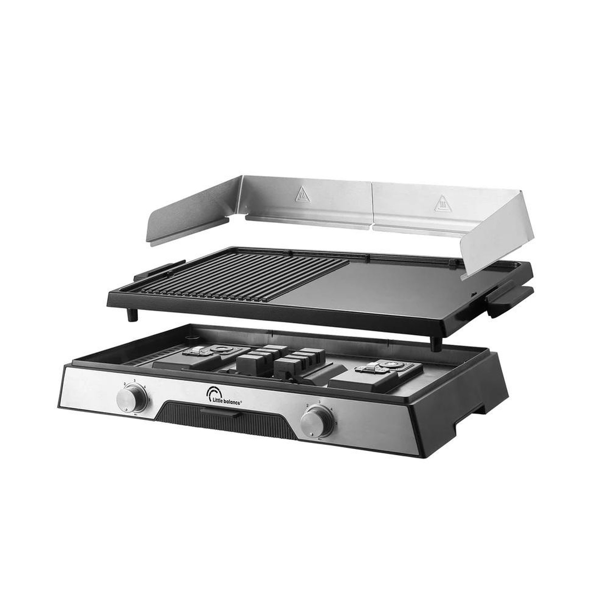 Voir la diapositive 2 : LITTLE BALANCE Plancha électrique 2200w 50x30cm - 8735