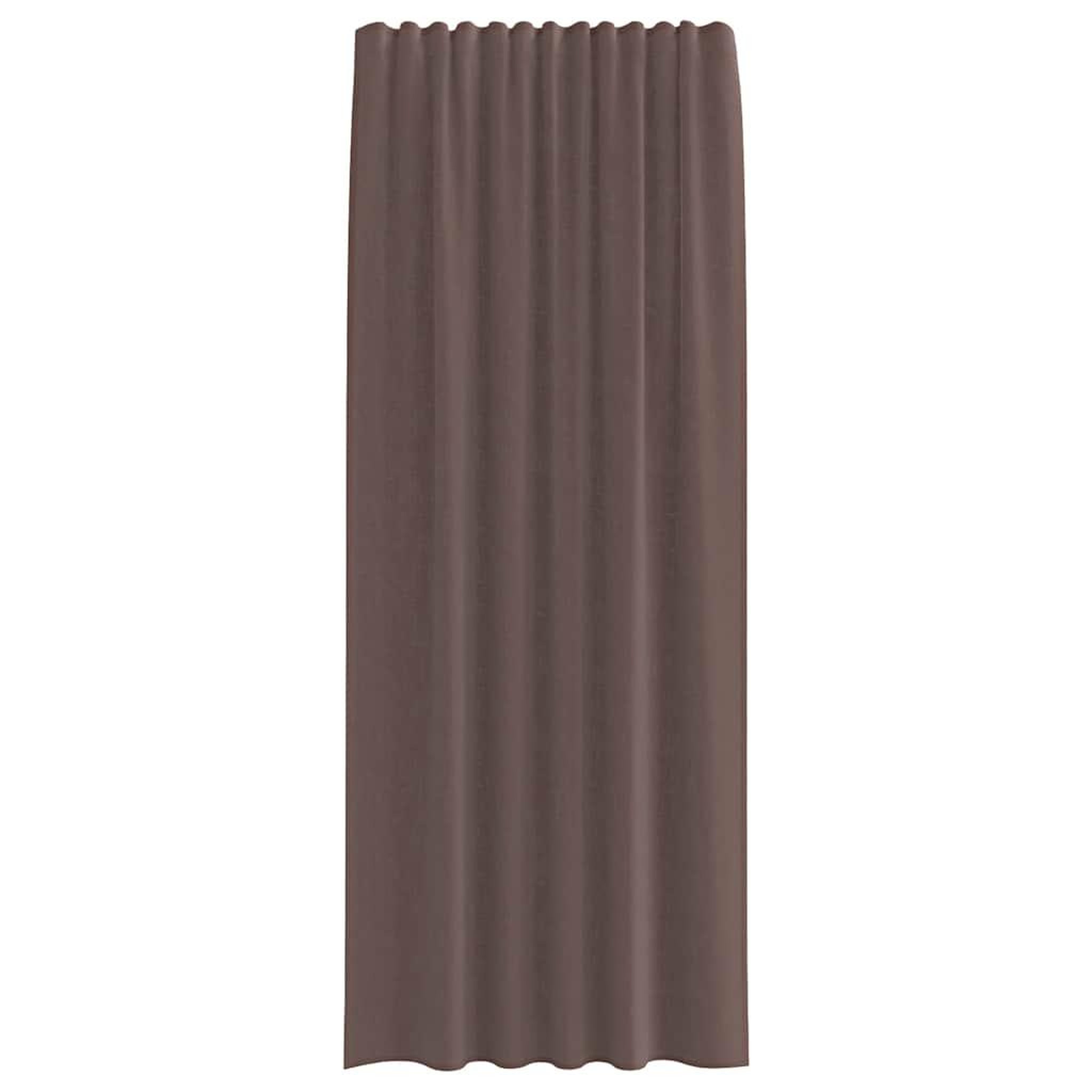 Voir la diapositive 4 : VIDAXL Rideaux en voile avec passants 2 pcs marron