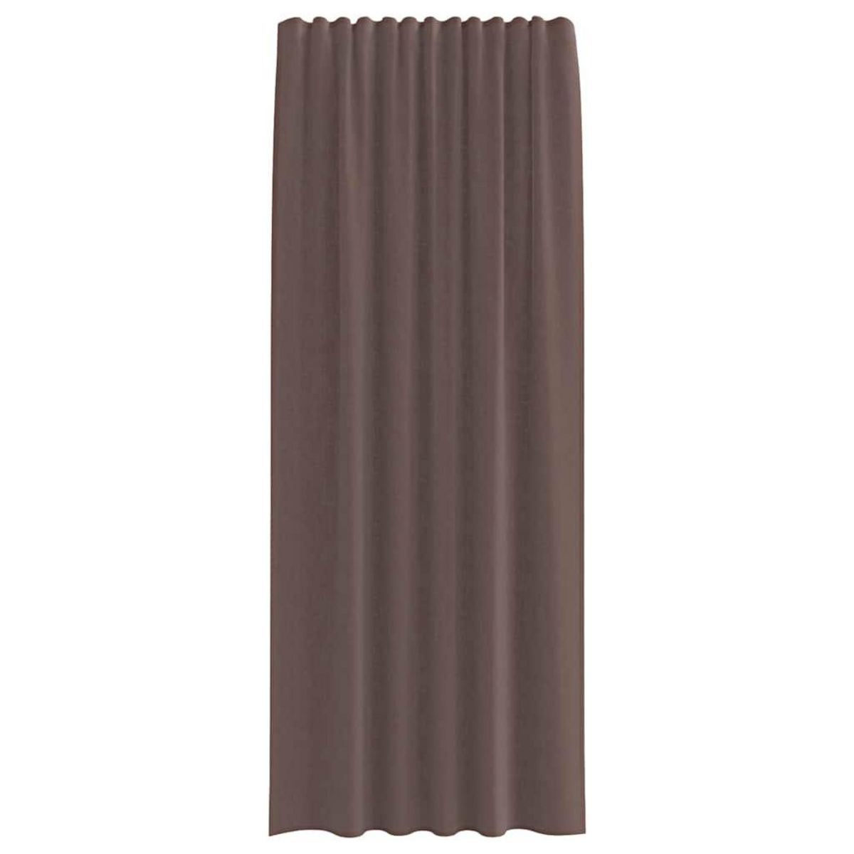 VIDAXL Rideaux en voile avec passants 2 pcs marron